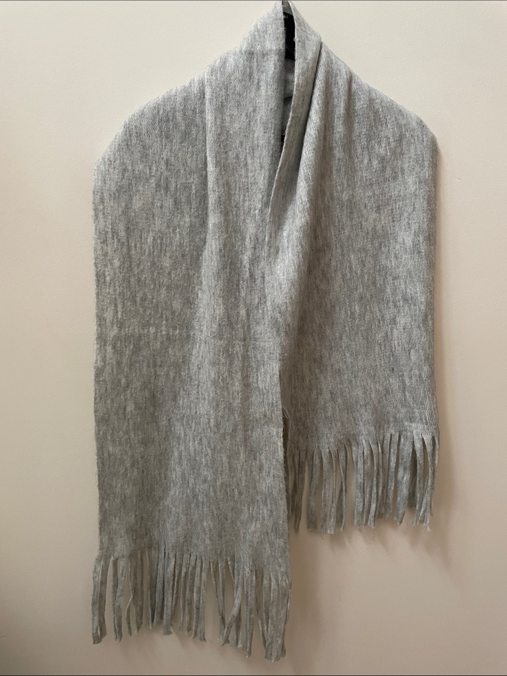 Marks and Spencer Grey Scarf with Fringe